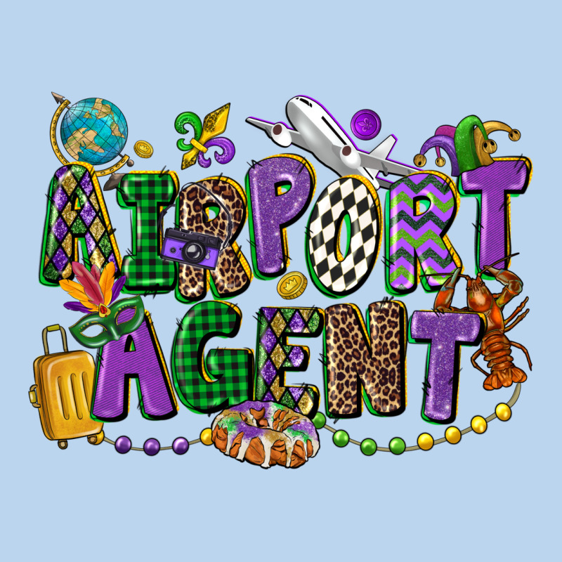 Airport Agent Mardi Gras Classic Tee by CowGirlArtShop | Teevron
