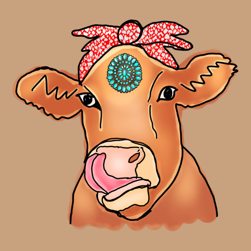 Cow  Turquoise Vintage Tee by CowCowDesign | Teevron