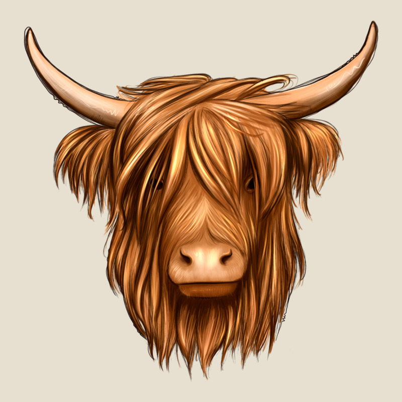 Long Haired Cow Urban Heavy Tee by Jasminsmagicworld | Teevron