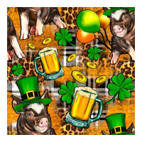 St. Patrick's Day Pig With Beer And Shamrock | Teevron