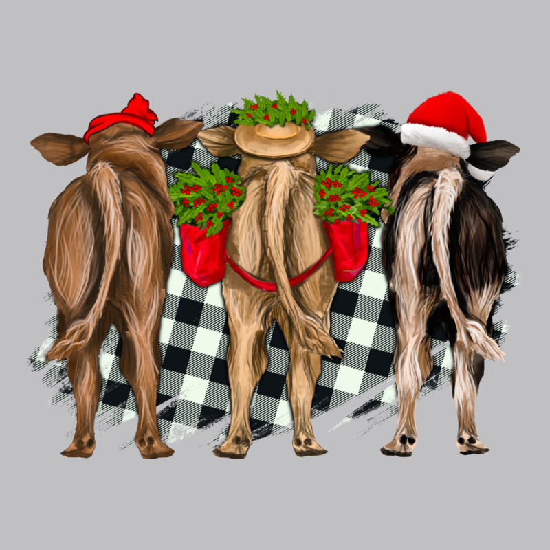 Christmas Heifers Back View Long Sleeve Tee by RanaPortraitStore | Teevron