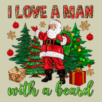I Love A Man With A Beard Christmas Heavy Core Tee | Teevron