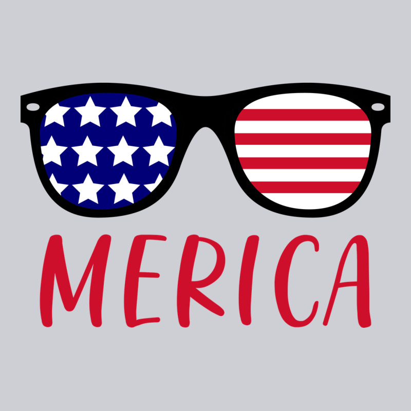Merica Usa Flag Sunglasses 4th Of July Heavyweight Sweatshirt by artisFamous | Teevron