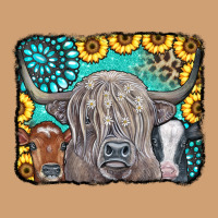 Cows Glitter Turquoise Leopard Sunflowers Vintage Tee | Teevron