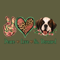 Peace Love St. Bernard Vintage Tee | Teevron