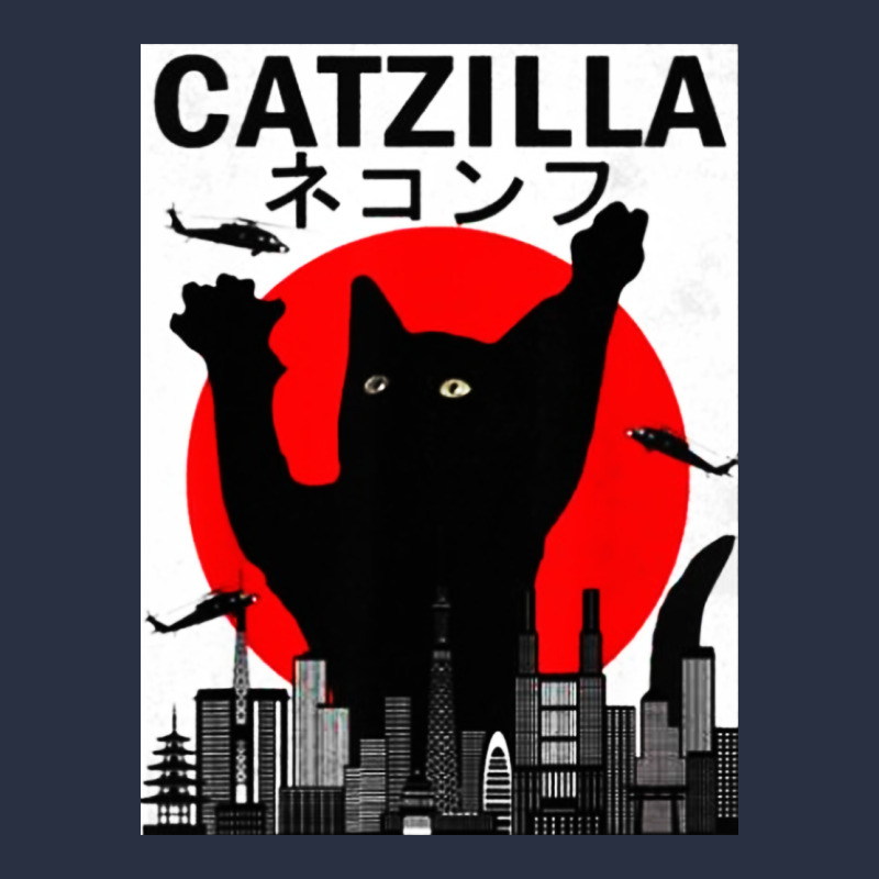 Vintage Catzilla Japanese Sunset Style Heavyweight Sweatshirt by artisFamous | Teevron