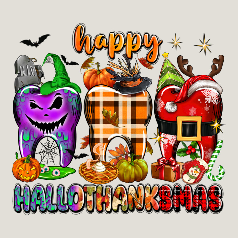 Happy Hallothanksmas Teeth Heavy Core Tee by texasbilliewilder | Teevron