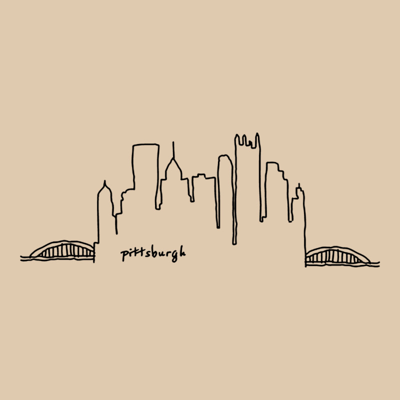 Pittsburgh Skyline City Heavyweight Sweatshirt by artisFamous | Teevron