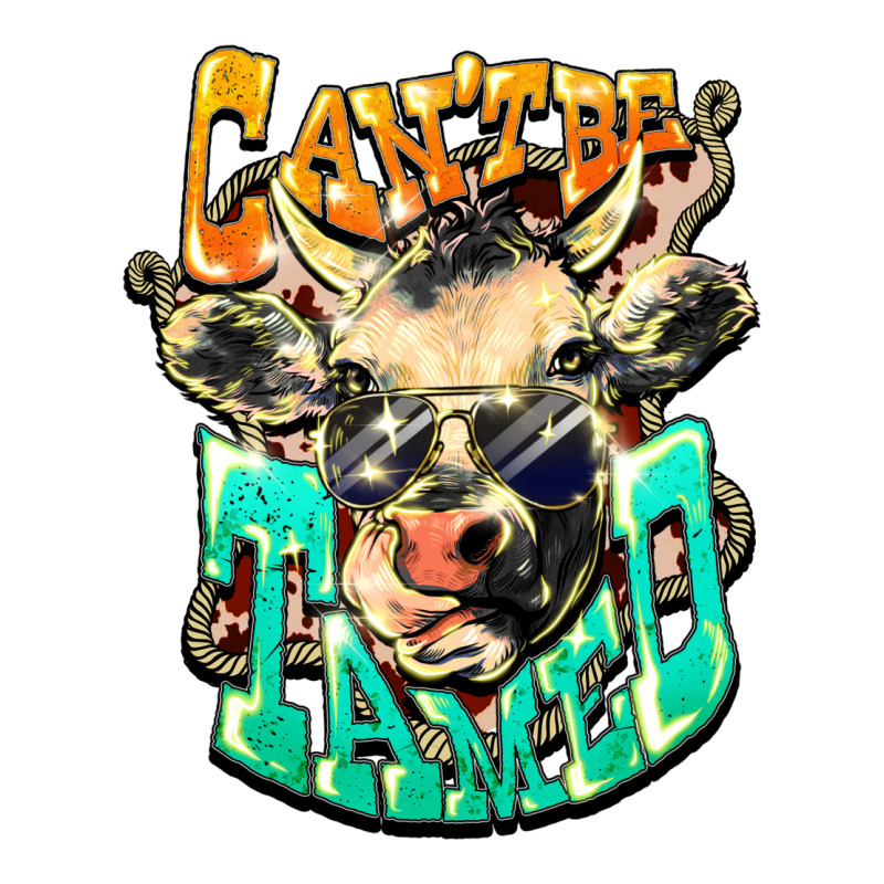 Can't Be Tamed Cow Premium Tee by HowdyJamesFarm | Teevron