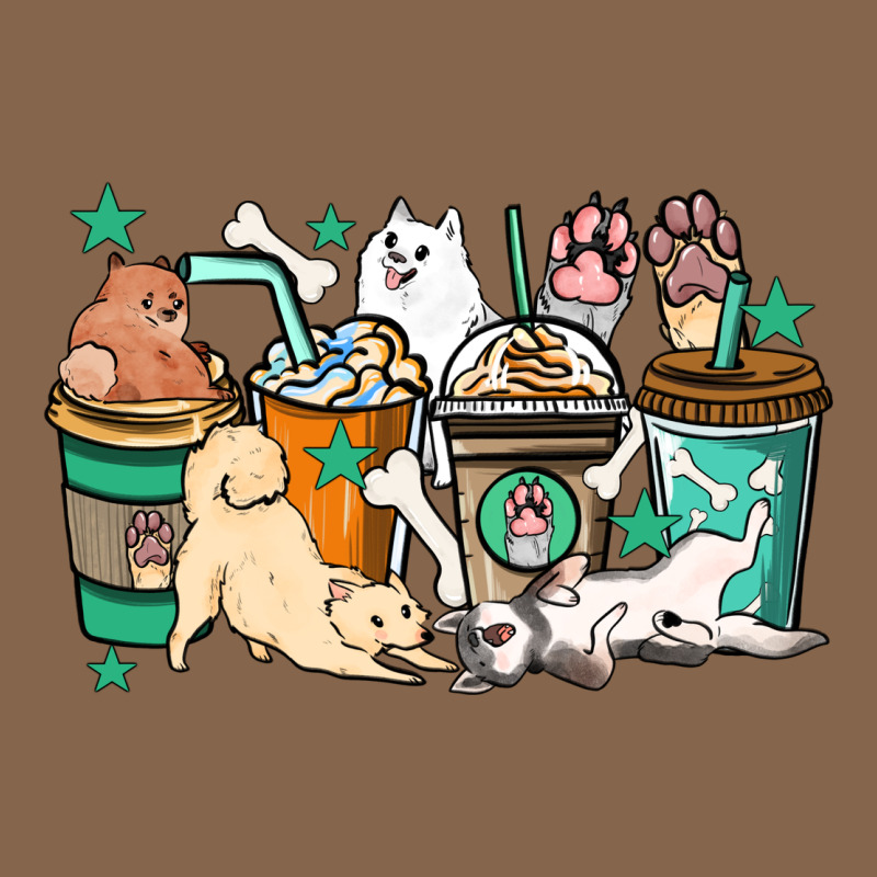 Dog Coffee Cups Premium Tee by HowdyJamesFarm | Teevron