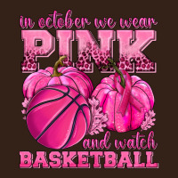 In October We Wear Pink And Watch Basketball Heavy Core Tee | Teevron