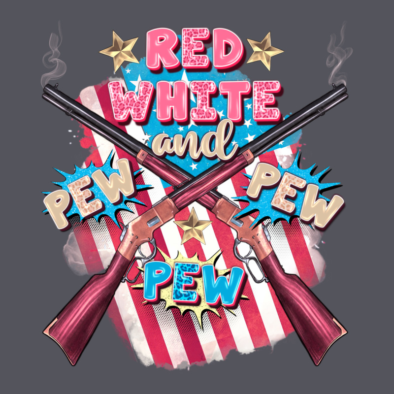 Red White And Pew Pew Pew Vintage Hoodie by FaDigitalArtStudio | Teevron