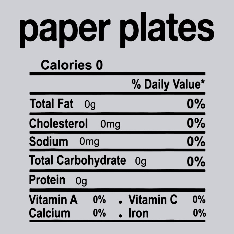 Paper Plates Nutrition Facts Funny Thanksgiving Christmas Heavyweight Sweatshirt by artisFamous | Teevron