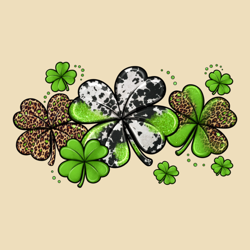 Western Cowhide Leopard Glitter Shamrocks Premium Hoodie by Jasminsmagicworld | Teevron