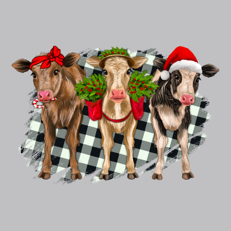 Christmas Heifers Front View Long Sleeve Tee by RanaPortraitStore | Teevron