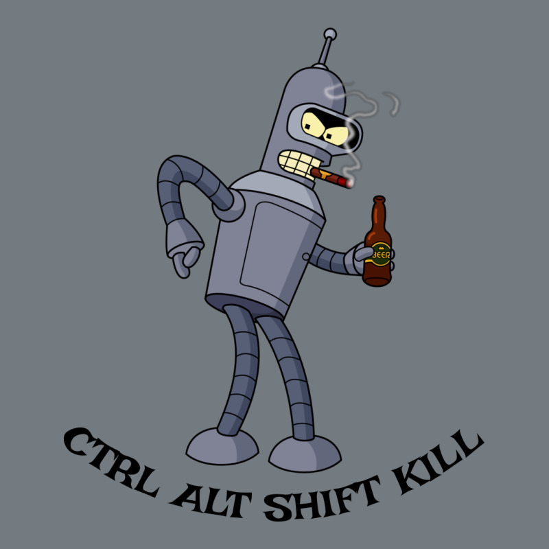 Futurama Ctrl Alt Shift Kill Bender Heavyweight Sweatshirt by artisFamous | Teevron