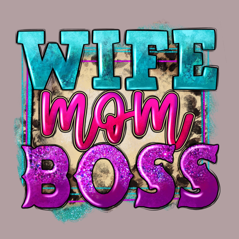 Wife Mom Boss Mother's Day Vintage Hoodie by FaDigitalArtStudio | Teevron