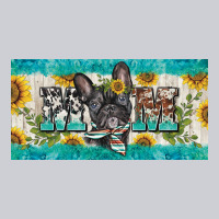 French Bulldog Mom License Plate Template Heavyweight Sweatshirt | Teevron
