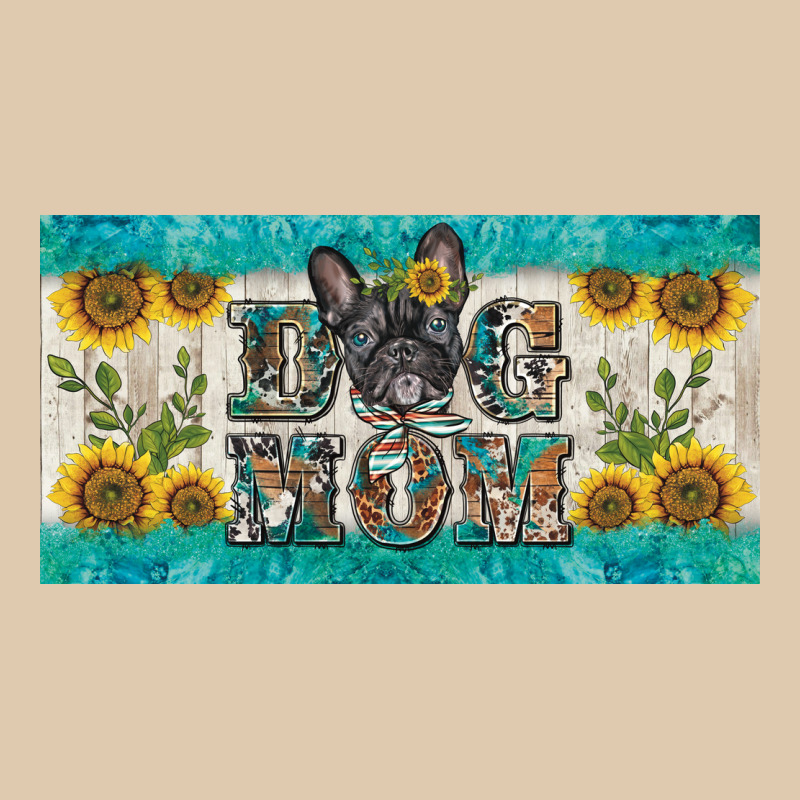 Dog Mom French  Bulldog License Plate Template Heavyweight Sweatshirt by BarkalooDesign | Teevron