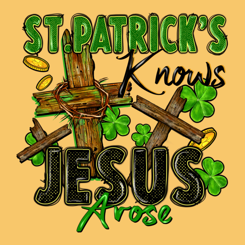 St. Patrick's Knows Jesus Arose Vintage Hoodie by FaDigitalArtStudio | Teevron