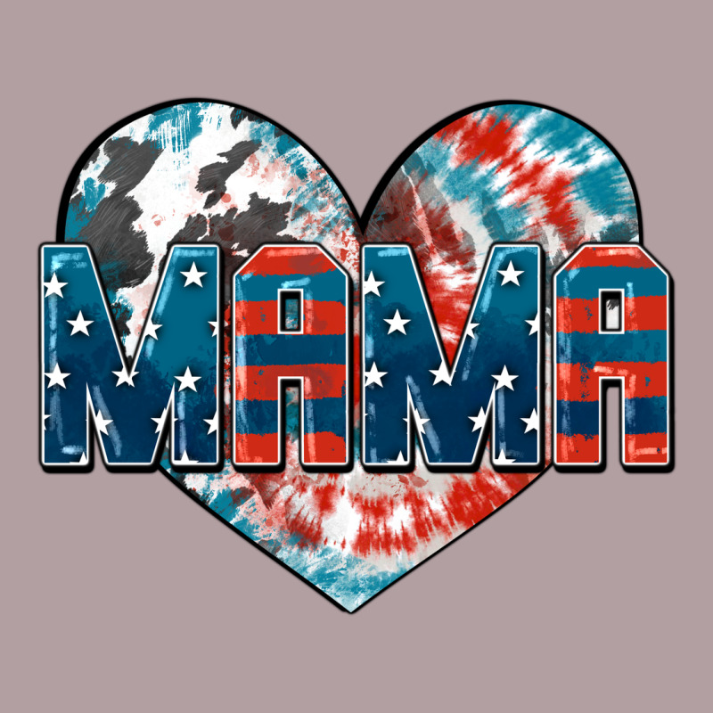 American Mama Heart Vintage Hoodie by FaDigitalArtStudio | Teevron