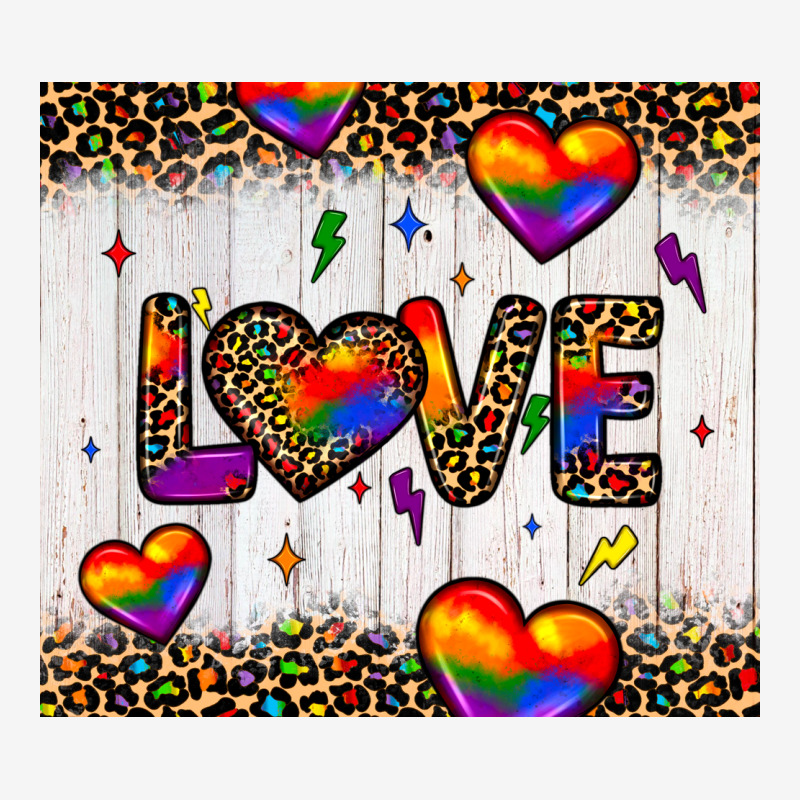 Love Hearts Pride Tumbler Urban Hoodie by JahusDesignShop | Teevron