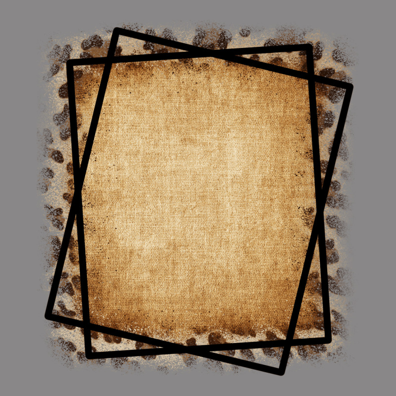 Burlap And Leopard  Black Frame Vintage Tee by CowCowDesign | Teevron