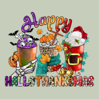 Hallothanksmas Coffee Cups Ladies Tee | Teevron