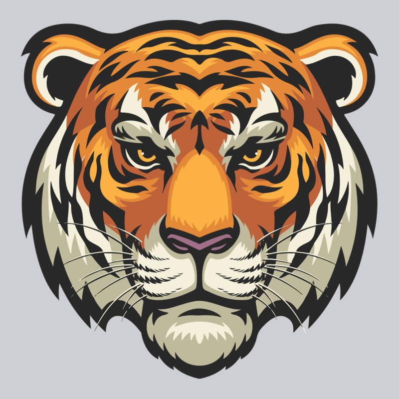 Tiger Vector Face Heavyweight Sweatshirt by artisFamous | Teevron