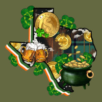 Texas Map St Patrick's Day Long Sleeve Tee | Teevron