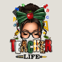 Teacher Life Afro Messy Bun Heavy Core Tee | Teevron
