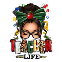 teacher life afro messy bun | Teevron