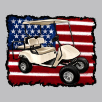 Golf Cart American Flag Classic Tee | Teevron