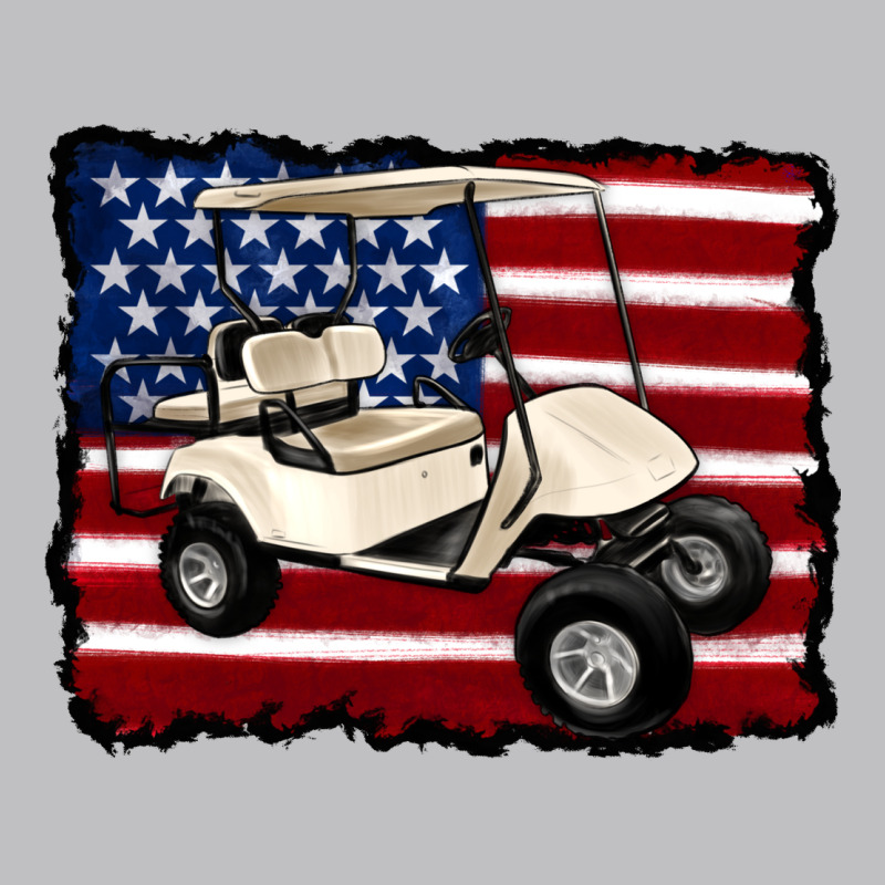 Golf Cart American Flag Classic Tee by Artiststas | Teevron