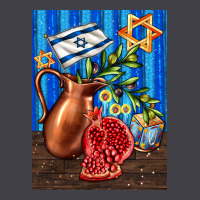 Hanukkah Table With Oil Pitcher Heavyweight Hoodie | Teevron