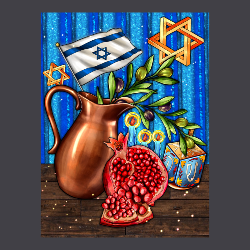 Hanukkah Table With Oil Pitcher Heavyweight Hoodie by AdoDesignShop | Teevron