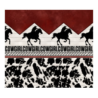 cowgirl with cowhide | Teevron