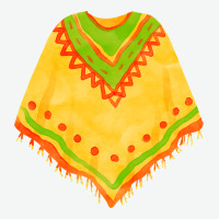 Mexican Poncho Fa Element Urban Heavy Tee | Teevron