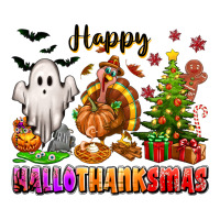 Happy Hallothanksmas with ghost turkey and tree | Teevron
