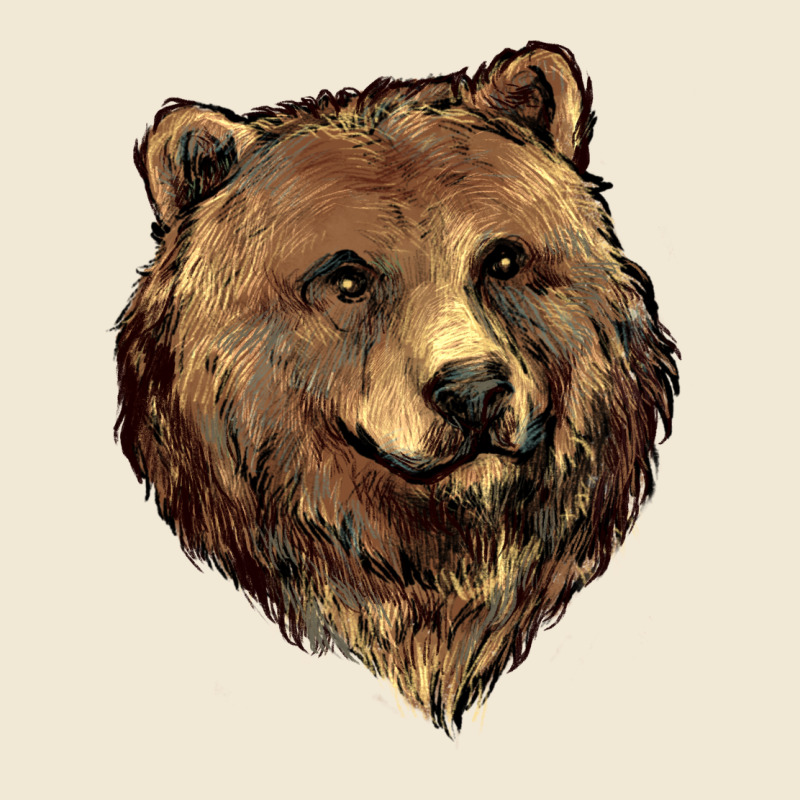 Grizzly Bear Head Premium Tee by HowdyJamesFarm | Teevron