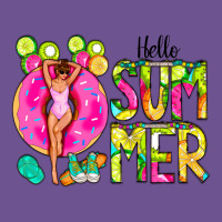 Hello Summer Donut Girl Vintage Tee | Teevron