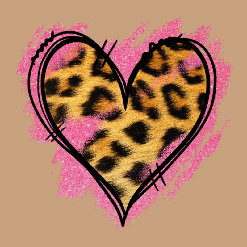 Leopard Pink Glitter Heart Vintage Tee by Jasminsmagicworld | Teevron