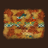Aztec Background Pattern Western Heavy Core Tee | Teevron