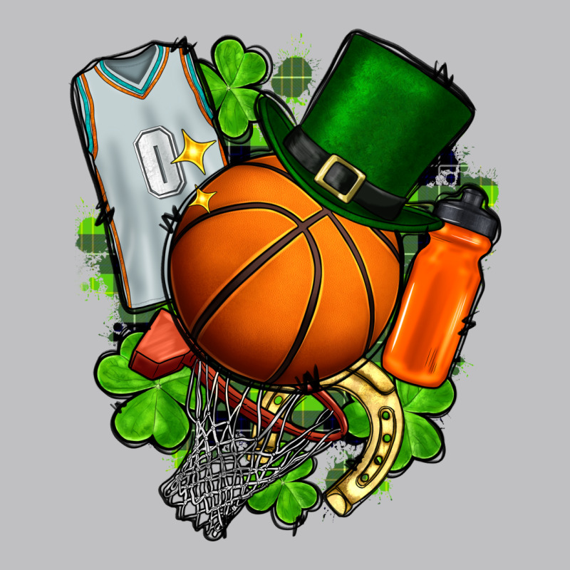 St. Patrick's Day Basketball Long Sleeve Tee by FaDigitalArtStudio | Teevron