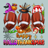 Happy Hallothanksmas Football Heavy Core Tee | Teevron