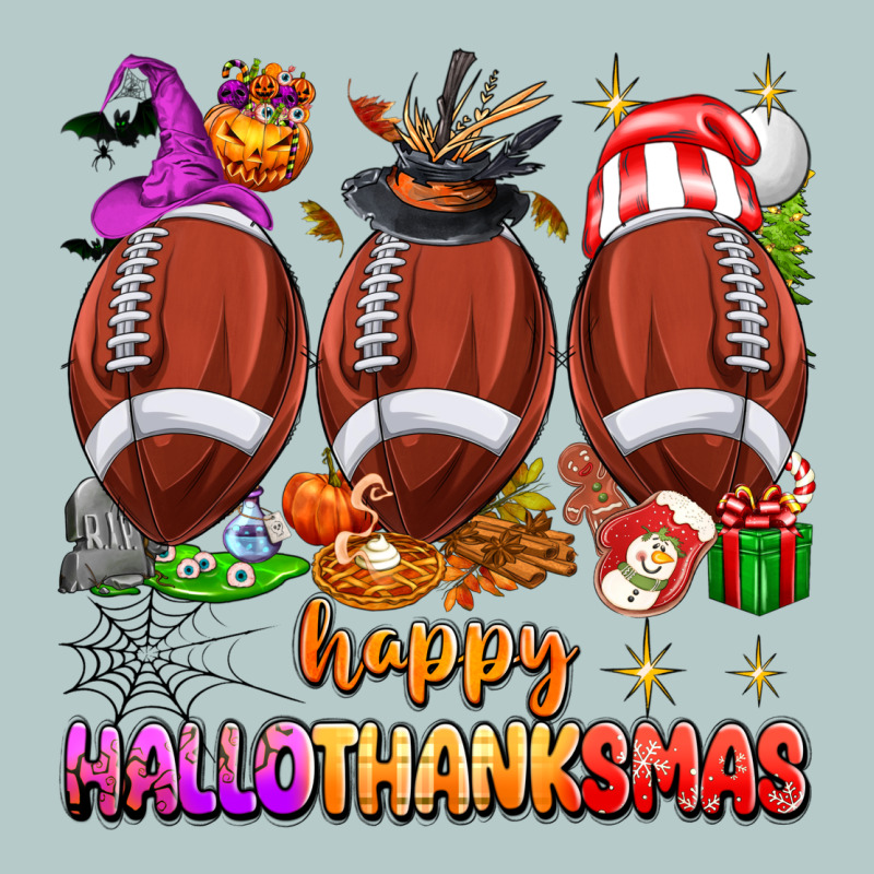 Happy Hallothanksmas Football Heavy Core Tee by texasbilliewilder | Teevron