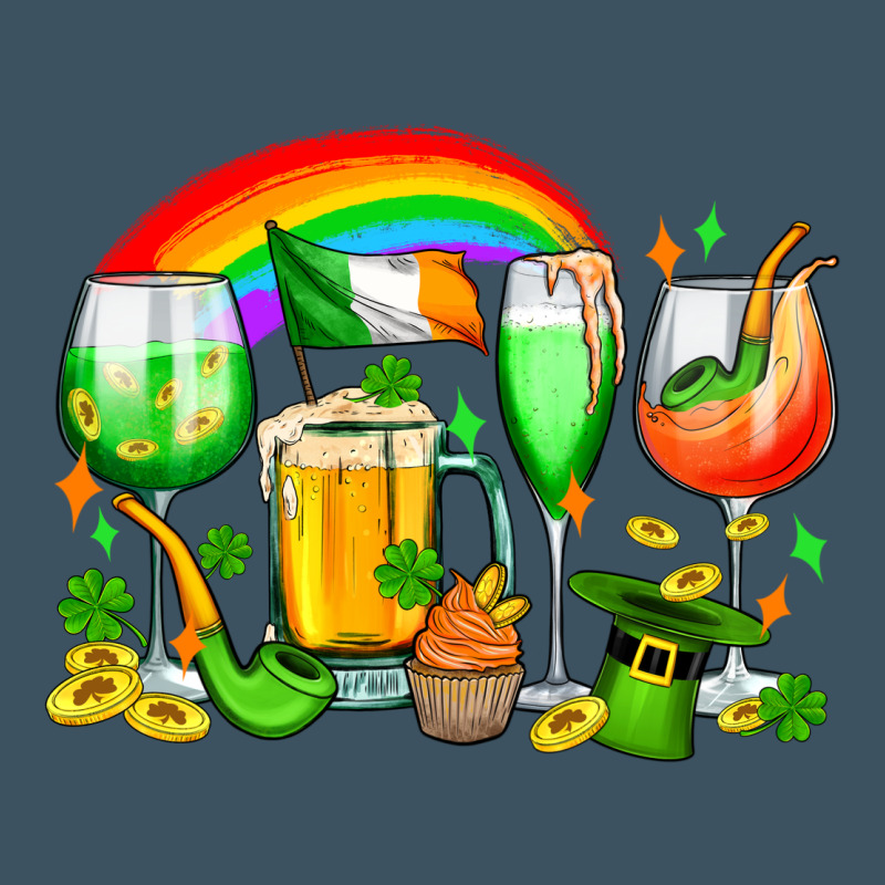 Wine Glasses St. Patricks Urban Heavy Tee by OliviaCreatesArt | Teevron