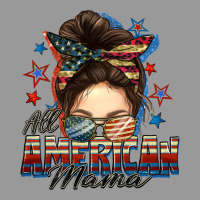 All American Mama Messy Bun 4th Of July Vintage Hoodie | Teevron