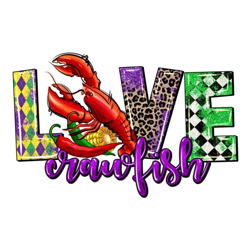 Love Crawfish Mardi Gras Classic Tee by CowGirlArtShop | Teevron