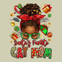 Santas Favorite Cat Mom Heavy Core Tee | Teevron